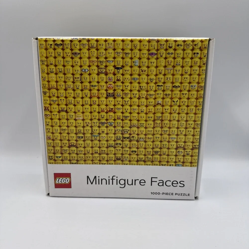 LEGO Minifigure Faces Heads Yellow 1000 Piece Jigsaw Puzzle